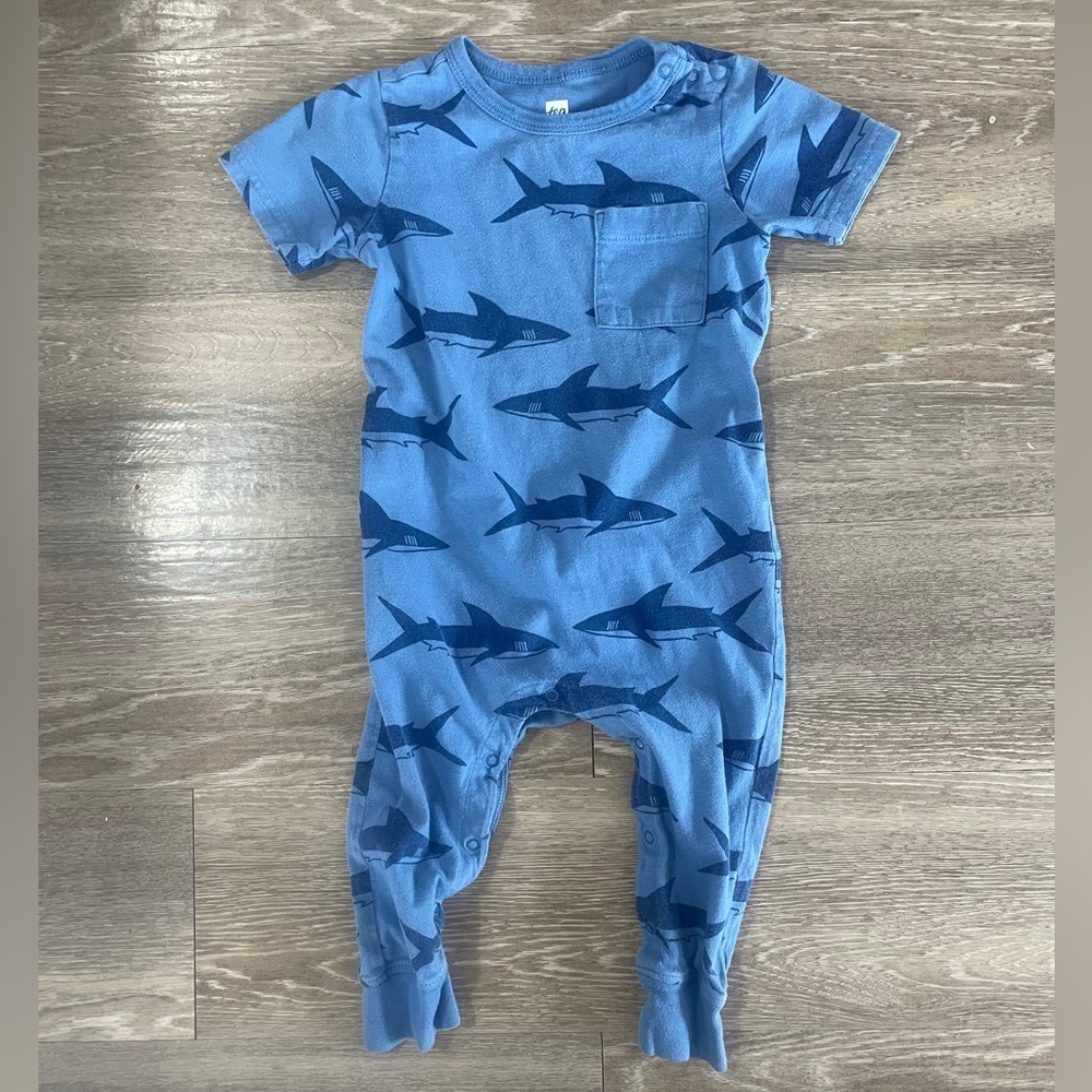 Tea Collection Shark Romper